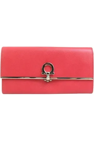 Salvatore Ferragamo Pre-owned, Kobieta, Różowy, ONE SIZE, Pre-owned skórzane portfele