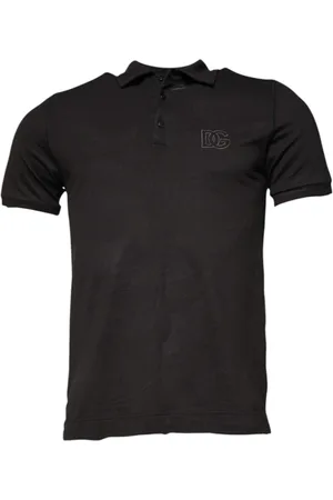 Dolce & Gabbana Koszulki, Mężczyzna, Szary, L, Polo z Haftem Logo w Ciemnoszarym
