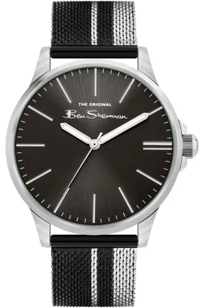 Ben Sherman Akcesoria, Mężczyzna, Czarny, ONE SIZE, Stalowa kwarcowa zegarek analogowy