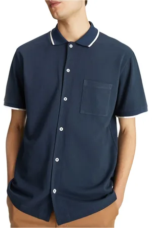 GAS Koszule, Mężczyzna, Niebieski, 2XL, Klasyczny i nowoczesny polo męskie