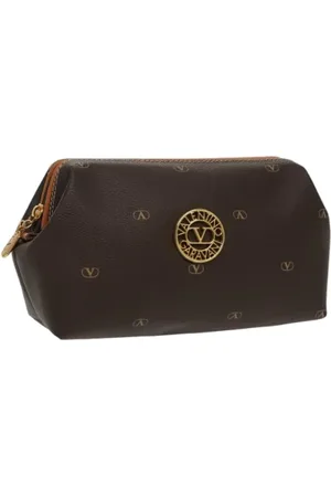 VALENTINO Pre-owned, Kobieta, brązowy, ONE SIZE, Skóra, Pre-owned Leather pouches