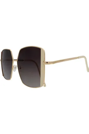 Dansk Copenhagen Akcesoria, Kobieta, Żółty, ONE SIZE, Len, Okulary przeciwsłoneczne Valentina Uv 400
