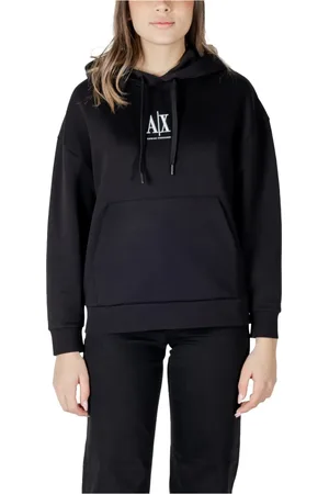 Armani Exchange Bluzy, Kobieta, Czarny, XS, Damski Sweter Capsulate Wiosna/Lato Kolekcja