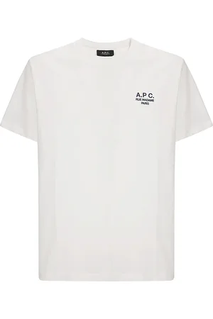 A.P.C. Koszulki, Mężczyzna, Biały, M, Bawełna, Standardowy T-Shirt Rue Madame