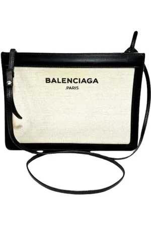 Balenciaga Pre-owned, Kobieta, Beżowy, ONE SIZE, Len, Pre-owned Canvas balenciaga-bags