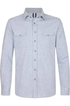 Profuomo Koszule, Mężczyzna, Niebieski, S, Stylowa Overshirt