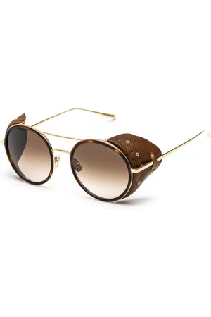 Belstaff Akcesoria, Kobieta, Żółty, ONE SIZE, Okulary przeciwsłoneczne z tytanu i soczewkami Zeiss