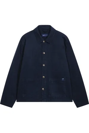 GAS Kurtki, Mężczyzna, Niebieski, M, Denim, Kurtka Jeansyowa Męska Styl Casual