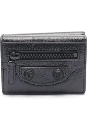 Balenciaga Pre-owned, Kobieta, Czarny, ONE SIZE, Skóra, Pre-owned skórzane portfele