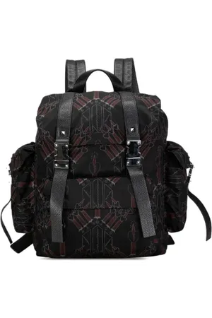 VALENTINO Pre-owned, Mężczyzna, Czarny, ONE SIZE, Skóra, Pre-owned Canvas backpacks