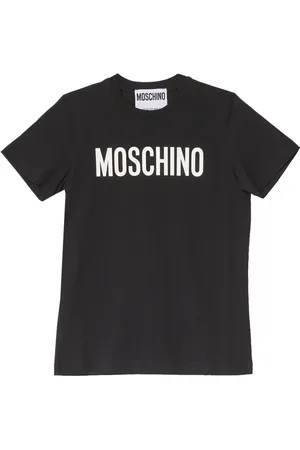 Moschino Koszulki, Kobieta, Czarny, XS, Klasyczny Czarny Bawełniany T-shirt z Krótkim Rękawem