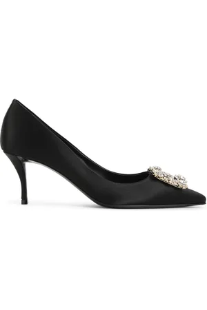Roger Vivier Buty, Kobieta, Czarny, 39 EU, Czarne Obcasy Elegancki Styl Buty
