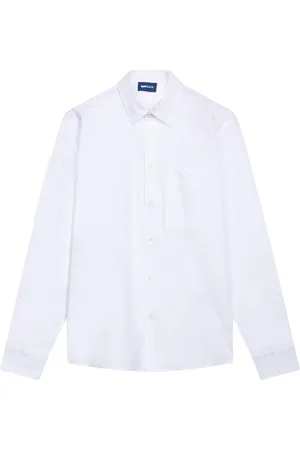GAS Koszule, Mężczyzna, Biały, M, Denim, Męska Koszula Klasyczny Nowoczesny Styl
