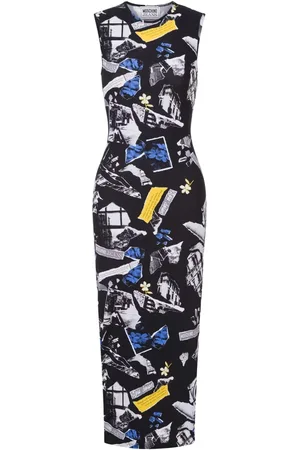 Moschino Sukienki, Kobieta, Czarny, M, Stylowe Sukienki Kolekcja