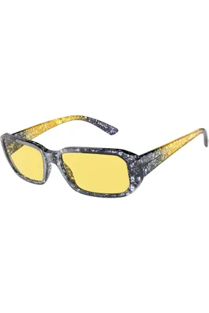Arnette Akcesoria, unisex, Szary, ONE SIZE, Żółte Szkło Szare Okulary Przeciwsłoneczne