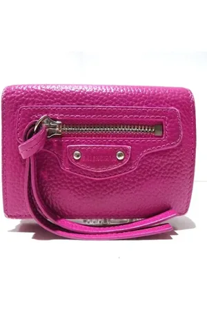 Balenciaga Pre-owned, Kobieta, Różowy, ONE SIZE, Skóra, Pre-owned skórzane portfele