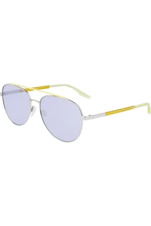 Converse Akcesoria, Mężczyzna, Szary, ONE SIZE, Srebrne Metalowe Okulary Przeciwsłoneczne z filtrem UV
