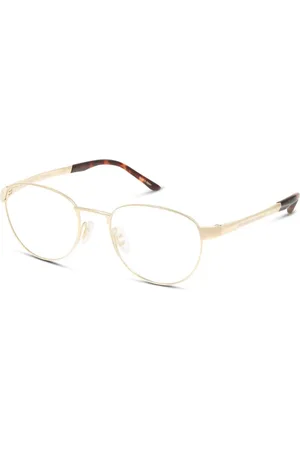Porsche Design Akcesoria, Mężczyzna, Żółty, ONE SIZE, Złote Okulary Przeciwsłoneczne z Metalową Ramą