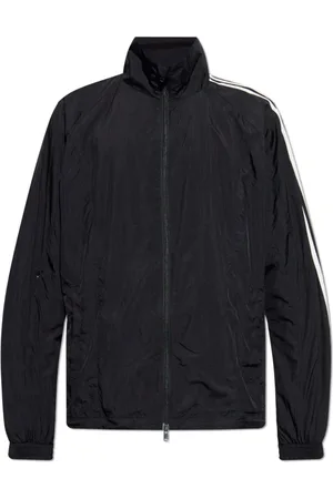 Y-3 Kurtki, Mężczyzna, Czarny, XL, Czarny Sweter z Zamkiem, Wysoki Kołnierz, Długie Rękawy