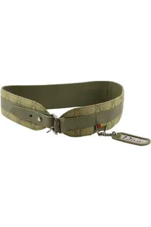 Dior Pre-owned, Kobieta, Zielony, ONE SIZE, Skóra, Pre-owned Leather belts