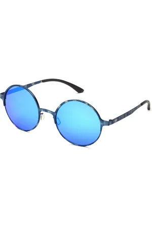 adidas Akcesoria, Kobieta, Niebieski, ONE SIZE, Niebieskie metalowe okulary przeciwsłoneczne