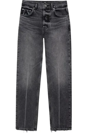 ANINE BING Jeansy, Kobieta, Szary, W25, Denim, Kate High Rise Straight Leg Jeansy