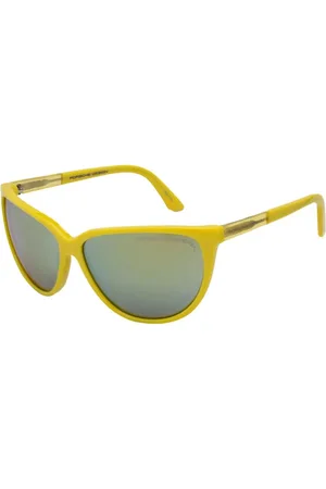 Porsche Design Akcesoria, Kobieta, Żółty, ONE SIZE, Żółte Okulary Przeciwsłoneczne