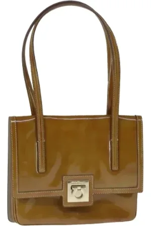 Salvatore Ferragamo Pre-owned, Mężczyzna, brązowy, ONE SIZE, Skóra, Pre-owned skórzane torby na ramię