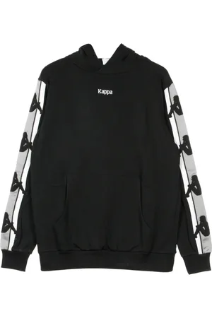 Kappa Bluzy, Mężczyzna, Czarny, M, Czarno-Szary Srebrny Męski Hoodie