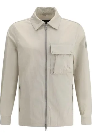 Belstaff Kurtki, Mężczyzna, Beżowy, S, Elegancka funkcjonalna kurtka z wieloma kieszeniami