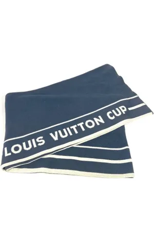 LOUIS VUITTON Pre-owned, Kobieta, Niebieski, ONE SIZE, Bawełna, Pre-owned Cotton scarves