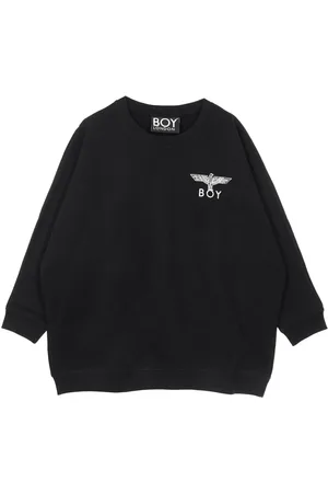 Boy London Bluzy, Kobieta, Czarny, S, Vintage Eagle Crewneck Sweatshirt w kolorze czarnym