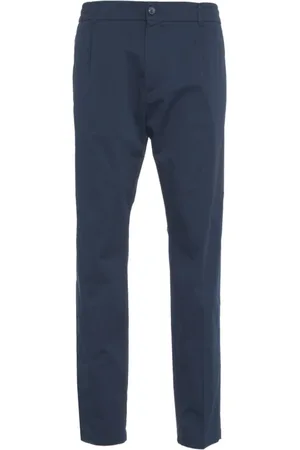 CRUNA Spodnie, Mężczyzna, Niebieski, L, Niebieskie Spodnie Tapered Fit Mitte