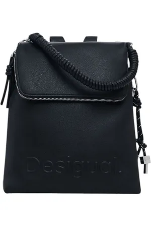 Desigual Torebki, Kobieta, Czarny, ONE SIZE, Czarny Plecak Damska Torba Wiosna/Lato