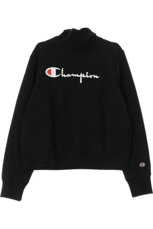 Champion Bluzy, Kobieta, Czarny, L, Czarny Sweter z Golfem Damski
