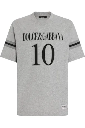 Dolce & Gabbana Koszulki, Mężczyzna, Szary, L, Szare T-shirty i Pola