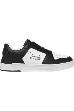 VERSACE Buty, Mężczyzna, Wielobarwność, 40 EU, Białe niskie trampki z logo