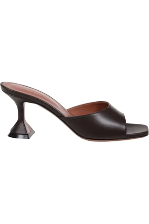 Amina Muaddi Buty, Kobieta, brązowy, 37 EU, Kawowy Slipper 70