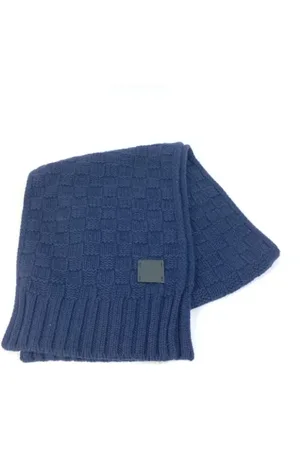 LOUIS VUITTON Pre-owned, Kobieta, Niebieski, ONE SIZE, Kaszmir, Pre-owned Cashmere scarves