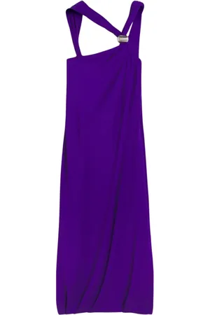 Lanvin Sukienki, Kobieta, Fioletowy, S, Elegancka Sukienka z Węzłem