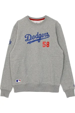 New Era Bluzy, Mężczyzna, Szary, M, Dodgers Script Crew Sweatshirt
