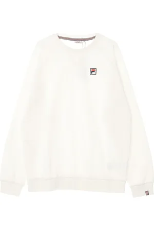 Fila Bluzy, Mężczyzna, Biały, L, Lekki Raglan Crew Neck Sweatshirt