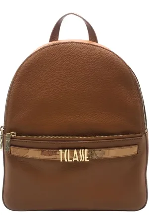 ALVIERO MARTINI 1A CLASSE Torebki, Kobieta, brązowy, ONE SIZE, Stylowy Plecak z Metalicznym Detalem Logo
