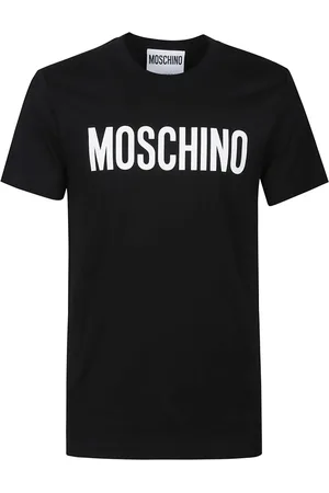 Moschino Koszulki, Mężczyzna, Czarny, M, Koszulka z nadrukiem