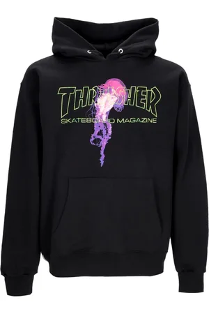Thrasher Bluzy, Mężczyzna, Czarny, S, Czarna Bluza Atlantic Drift męska