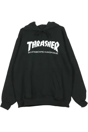 Thrasher Bluzy, Mężczyzna, Czarny, S, Czarno-Biała Bluza z Kapturem