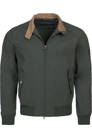 Barbour Kurtki, Mężczyzna, Zielony, S, Bawełna, Kurtka Rectifier z naszywką Steve