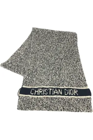 Dior Pre-owned, Kobieta, Czarny, ONE SIZE, Kaszmir, Pre-owned Cashmere scarves