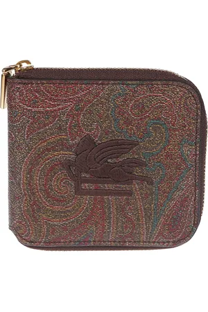 Etro Akcesoria, Kobieta, brązowy, ONE SIZE, Skóra, Portfel Arnica
