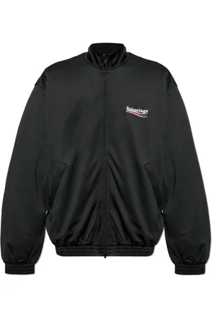 Balenciaga Bluzy, Mężczyzna, Czarny, M, Len, Bluza z logo